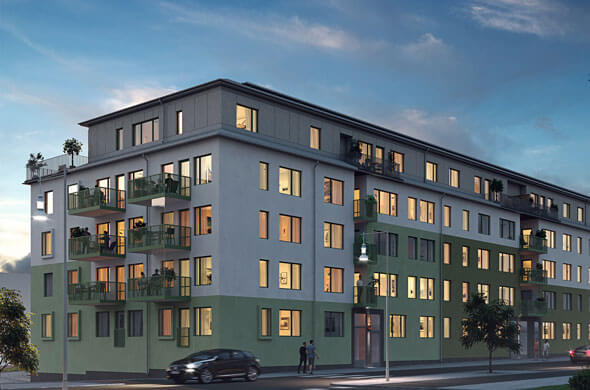 Bild för artikel - Nya bostäder byggs centralt i Upplands Väsby