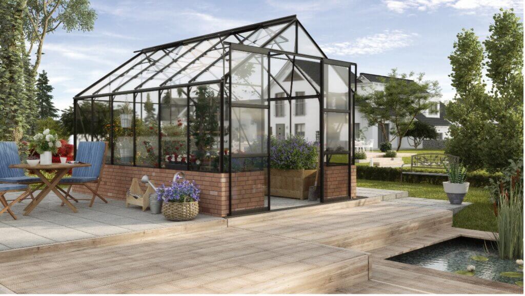 Bygghemma. Växthus Cassandra 11,5 från Vitavia - Bild: Vitavia