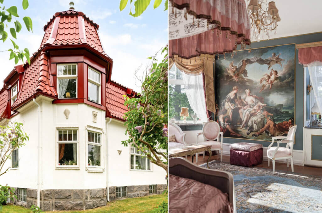 Bild för artikel - Disponentvillan från 1919 säljs – se slottsliknande insidan